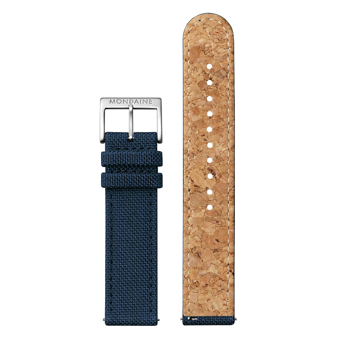 Mondaine Classic A660.30360.40SBD Herrenuhr Tiefseeblau • Schweizer Quarzwerk • Recyceltes Textilarmband, Bild 7
