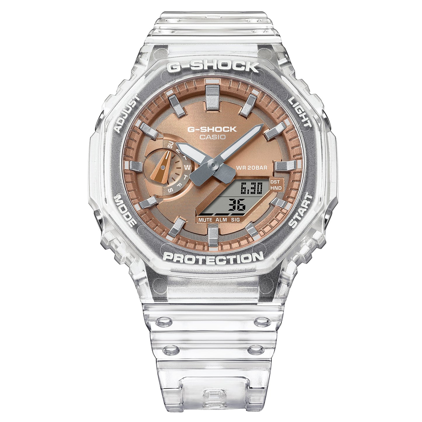 Casio G-Shock Classic GA-2100BM-7A5ER Herren • Transluzentes Resin-Gehäuse • Analogdigital mit Weltzeit, Bild 8