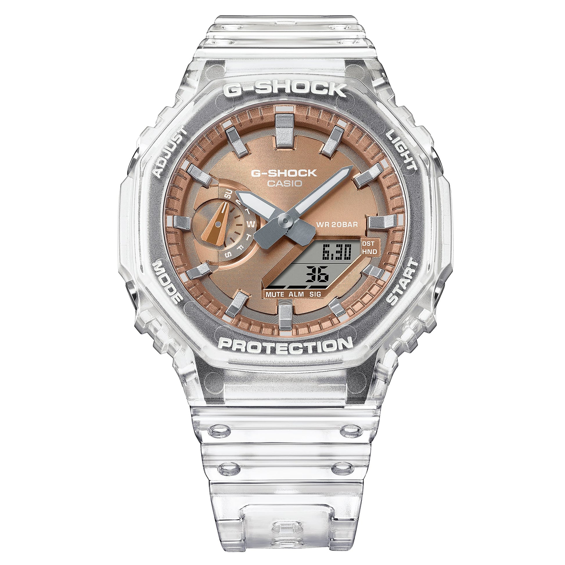 Casio G-Shock Classic GA-2100BM-7A5ER Herren • Transluzentes Resin-Gehäuse • Analogdigital mit Weltzeit, Bild 8