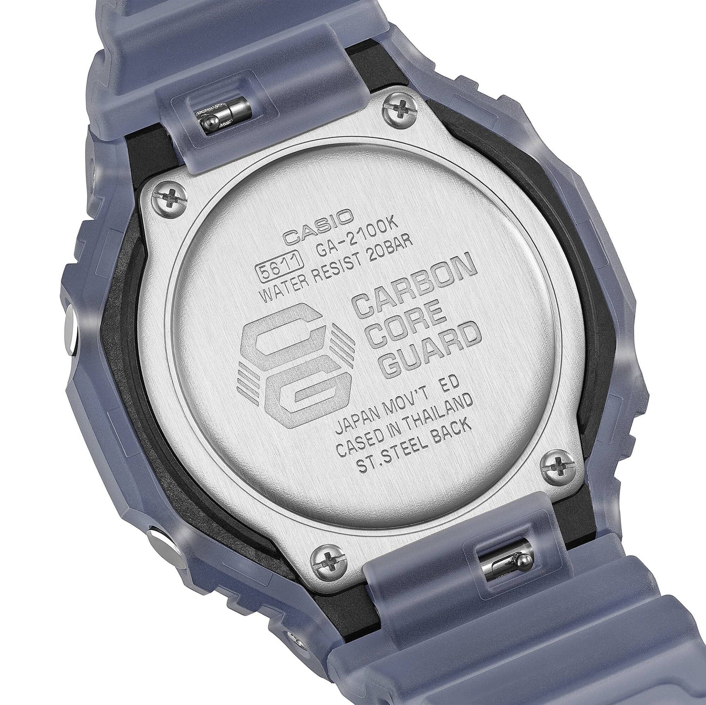 Casio G-Shock GA-2100K-2AER Herrenuhr • Carbon Core Guard • Stoßfest &amp; 20 bar, Bild 6