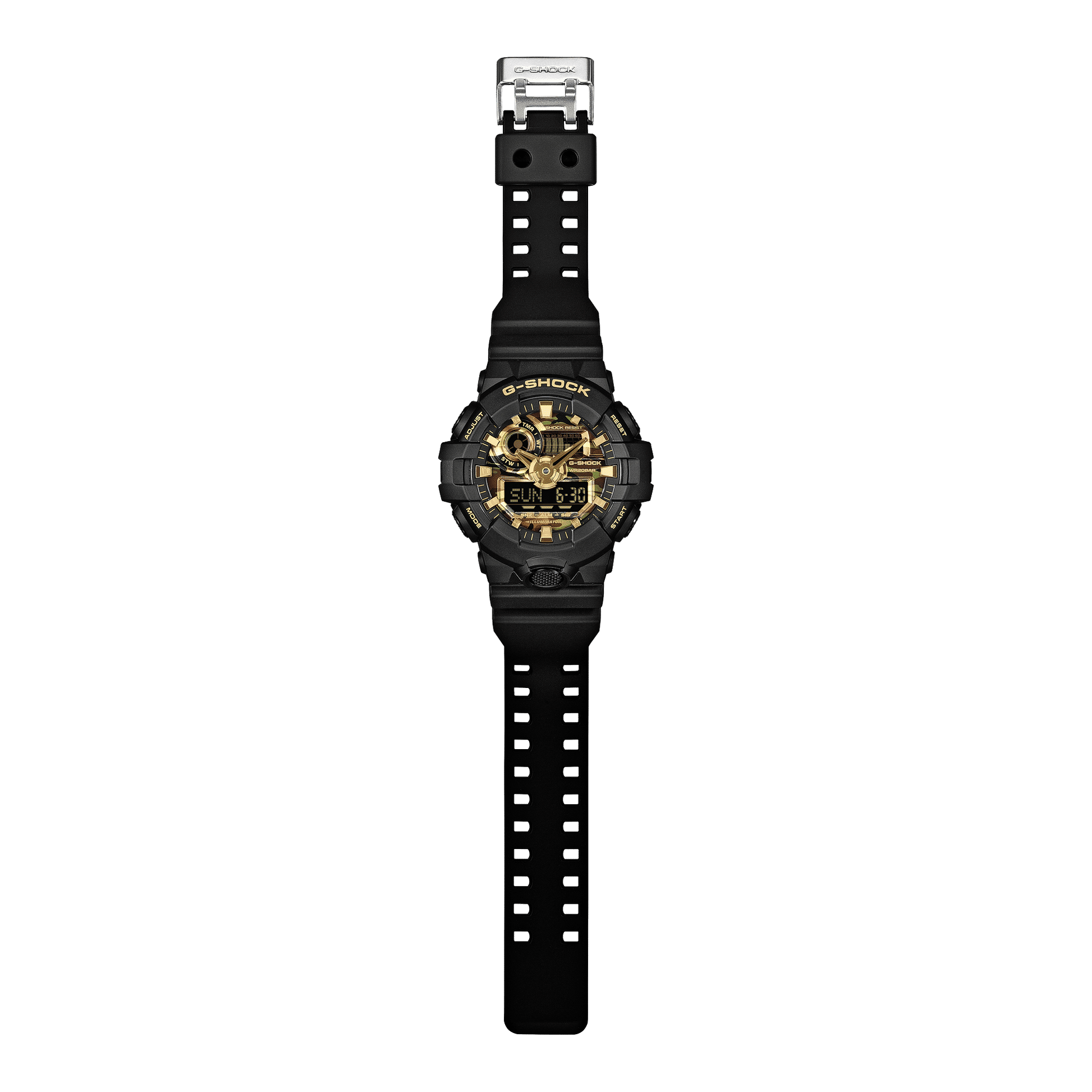 Casio G-Shock GA-700CF-1AER Herren Armbanduhr • Camouflage & Gold Design • 20 BAR Wasserdicht, Bild 7