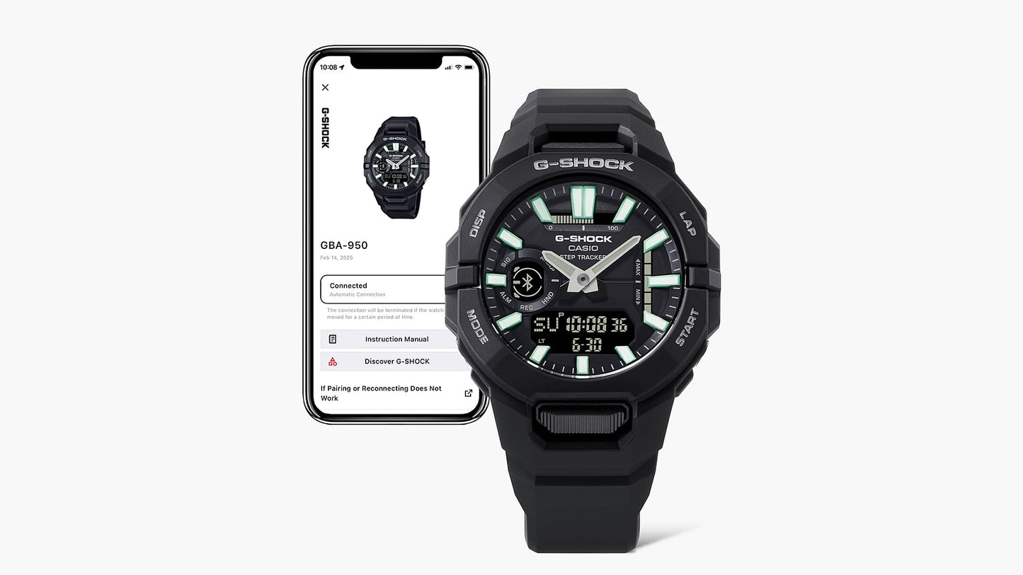 Casio G-Shock GBA-950-1AER Herrenuhr • Schrittzähler & GPS-Tempo • Bluetooth Smartphone-Link, Bild 6