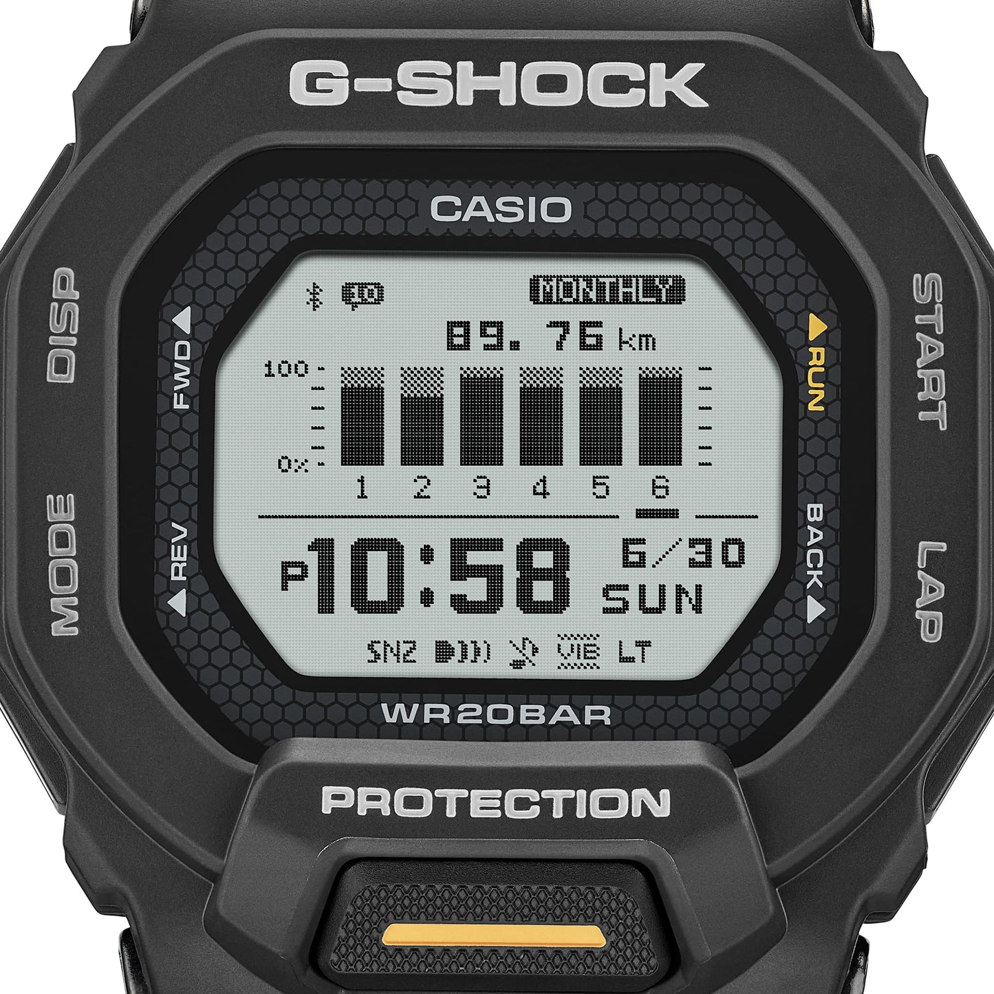 Casio GBD-200-1A1ER G-Shock G-Squad Herren • MIP-LCD Display • Bluetooth Distanz-Tracking, Bild 5