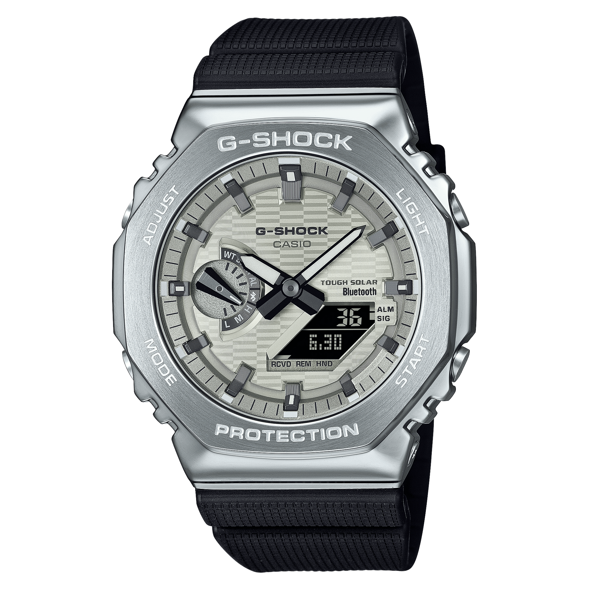 Casio G-Shock GBM-2100A-8BER Herrenuhr • Tough Solar & Bluetooth • Achteckiger Edelstahlrahmen, Bild 2