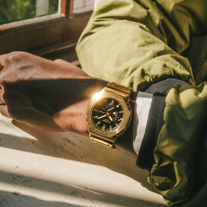 Casio GM-2100YMG-9AER G-Shock G-Steel Herren • Goldfarbene Metalllünette • Stoßfest &amp; wasserdicht, Bild 3