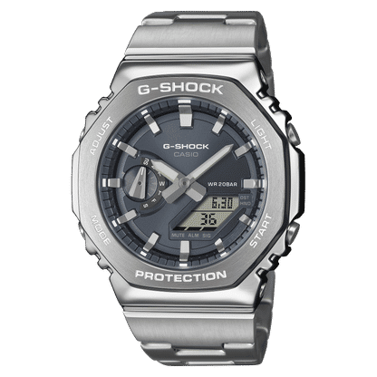 Casio G-Shock GM-2110D-8AER Herrenuhr • Achteckige Edelstahllünette • Analog-Digital, Bild 2