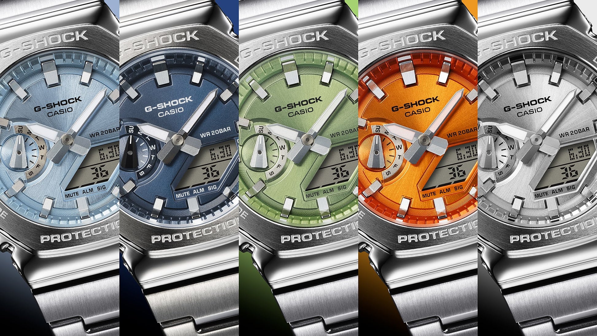 Casio GM-2110D-3AER G-Shock G-Steel Herren • Metallarmband & Lünette • 20 bar wasserdicht, Bild 7