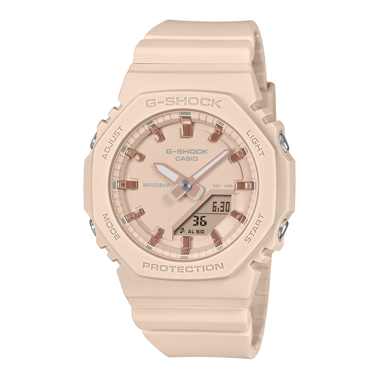 Casio GMA-P2100M-4AER G-Shock Classic Damenuhr Crème • Ana-Digi Anzeige • 20 BAR wasserdicht, Bild 2
