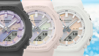 Casio GMA-P2100PC-7AER G-Shock Damenuhr Weiß • Biobasiertes Resin • Ana-Digi Zifferblatt, Bild 3