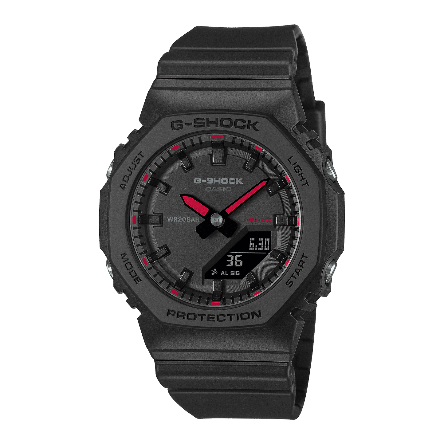 Casio G-Shock GMA-P2100SA-1A1ER Damen Armbanduhr Schwarz • Biobasiertes Resin • Neobrite Leuchtzeiger, Bild 2