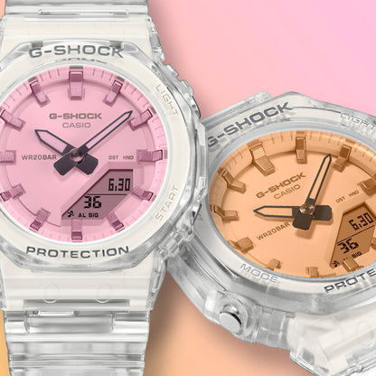 Casio GMA-P2100SR-7AER G-Shock Classic Armbanduhr Transparent/Rosa • Ana-Digi-Anzeige • Stoßfest & wasserdicht, Bild 6