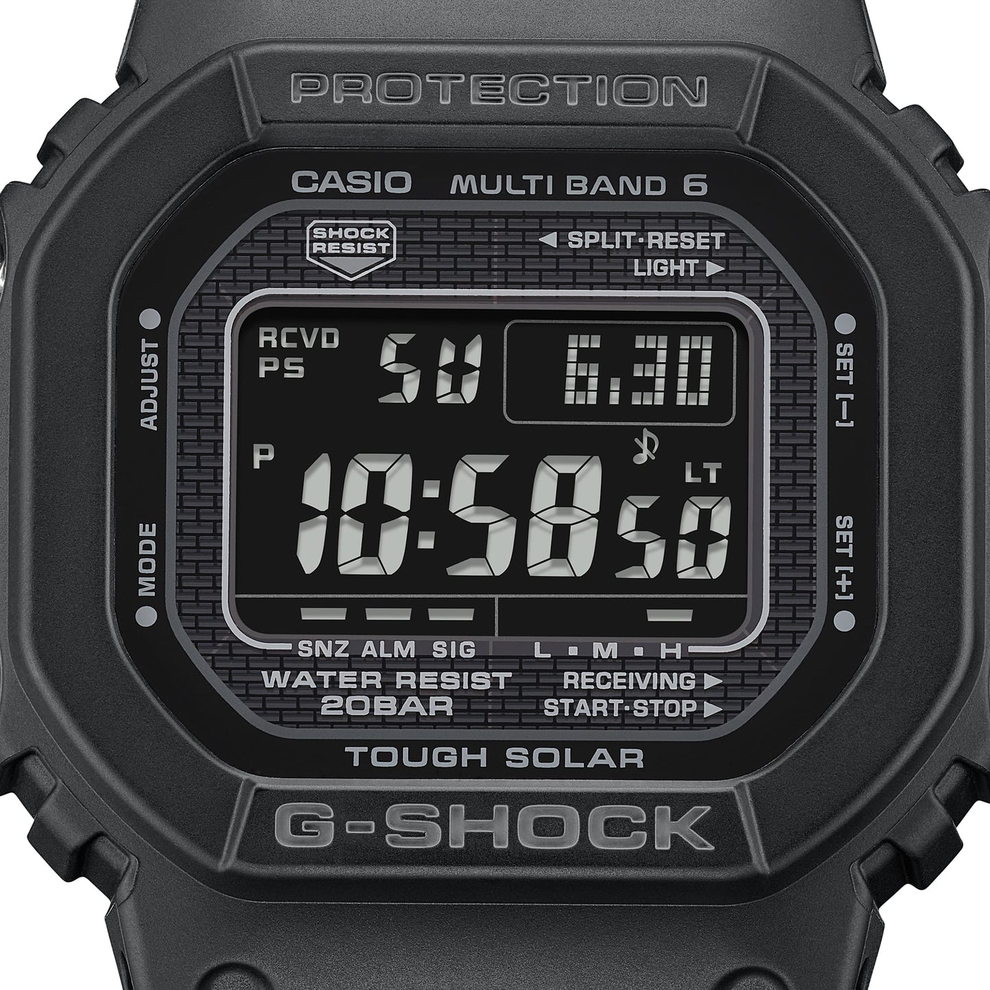 Casio GW-5000HS-1ER G-Shock Origin Herrenuhr Schwarz • Tough Solar & Multiband 6 • Diamantbeschichtung, Bild 10