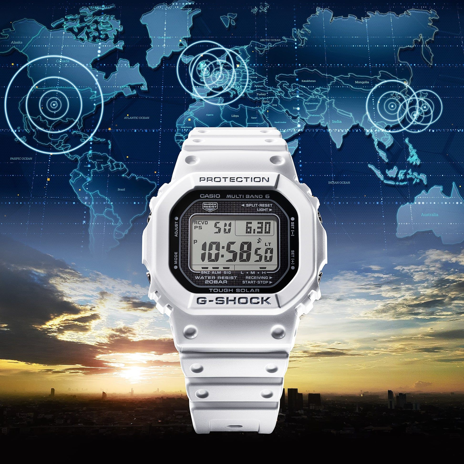 Casio GW-5000HS-7ER G-Shock Origin Herrenuhr Weiß • Tough Solar & Funk • Made in Japan, Bild 3