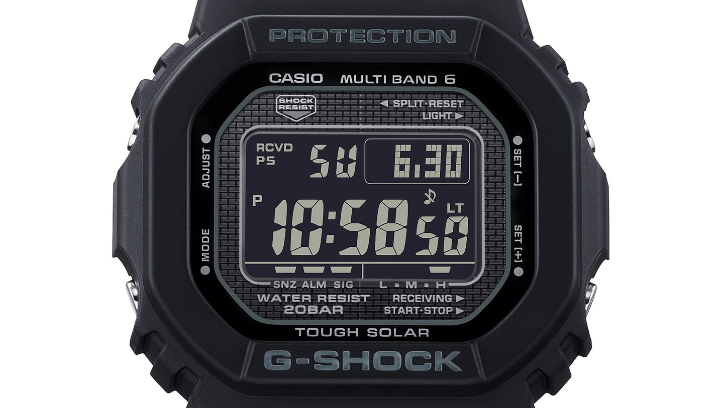 Casio GW-5000HS-1ER G-Shock Origin Herrenuhr Schwarz • Tough Solar & Multiband 6 • Diamantbeschichtung, Bild 6