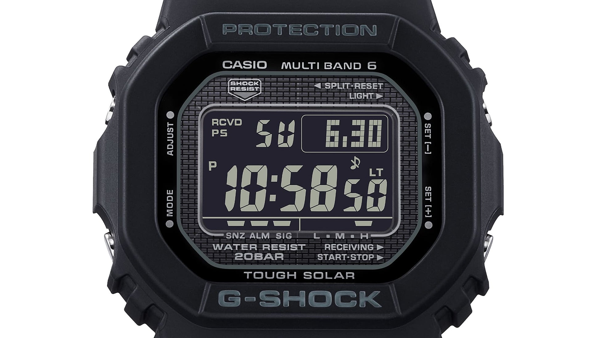 Casio GW-5000HS-1ER G-Shock Origin Herrenuhr Schwarz • Tough Solar & Multiband 6 • Diamantbeschichtung, Bild 6