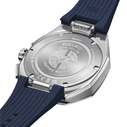 Seiko Astron HAB004J1 Herren Solaruhr Silber/Blau • GPS Solar Chronograph • Limited Edition, Bild 6