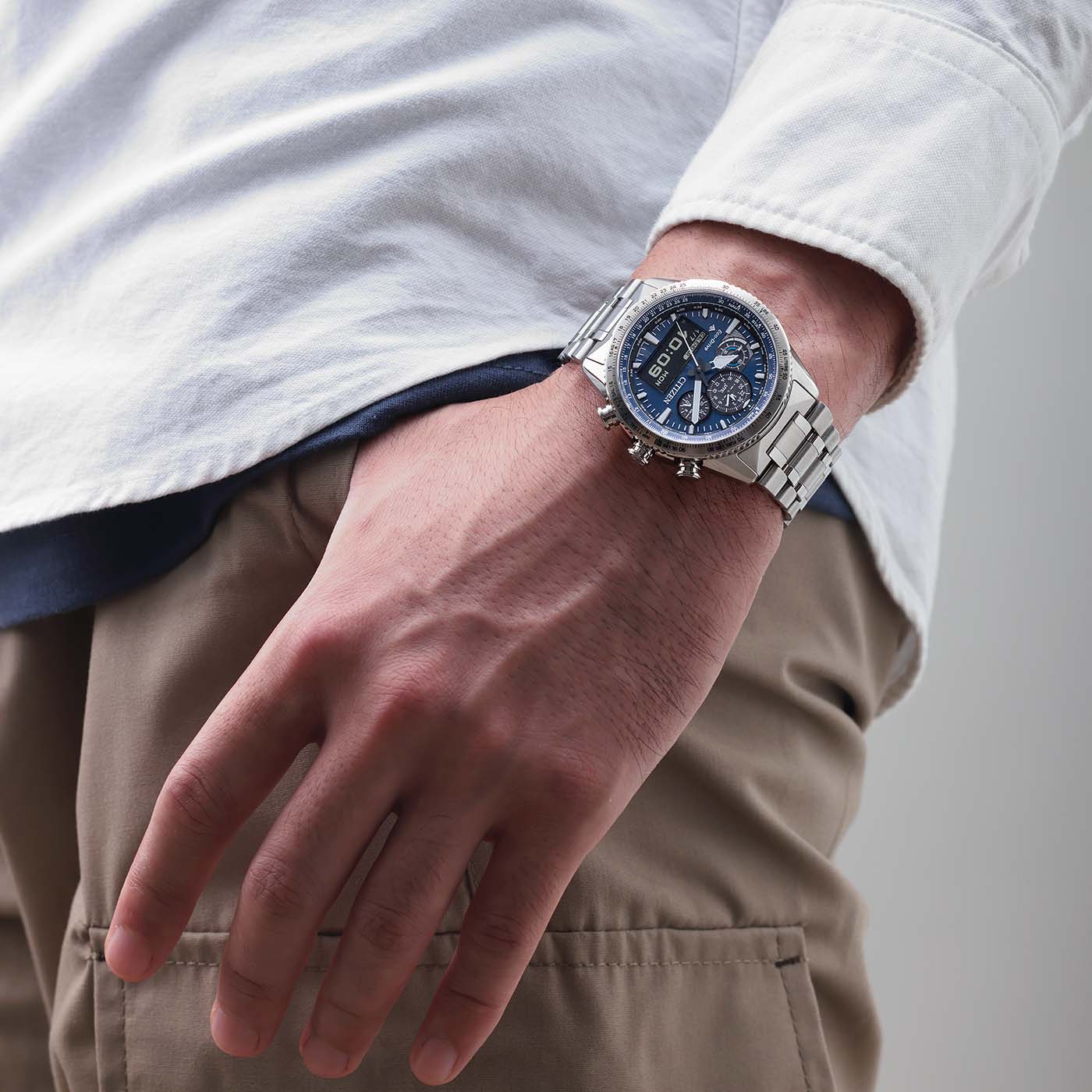 Citizen Promaster Sky JV2000-51L Herrenuhr • Eco-Drive Saphirglas • Pilot Chronograph, Bild 5