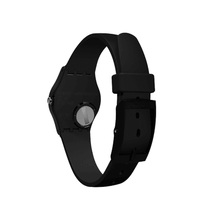 Swatch Originals Small LB153 Something New Damenuhr Schwarz • Schwarzes Polymer-Armband • Weißes Zifferblatt, Bild 4