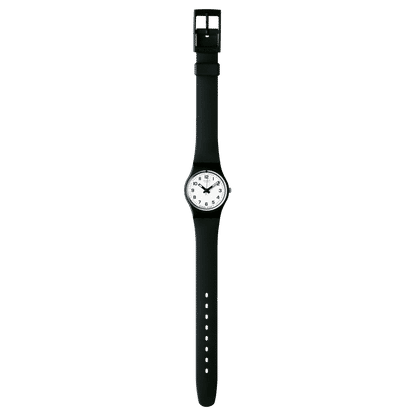 Swatch Originals Small LB153 Something New Damenuhr Schwarz • Schwarzes Polymer-Armband • Weißes Zifferblatt, Bild 3