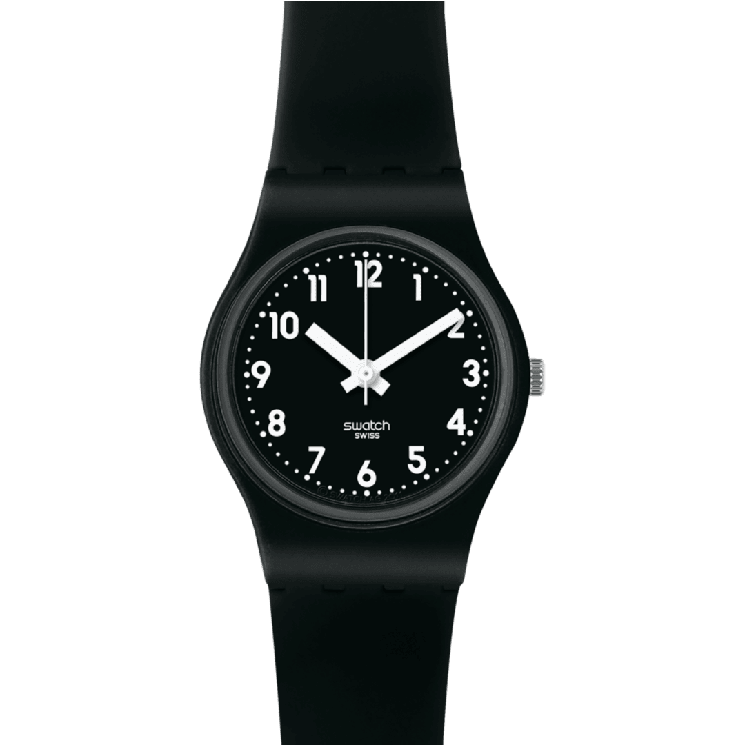 Swatch Originals LB170E Lady Black Single Damenuhr Schwarz • Kunststoffgehäuse • Silikonarmband, Bild 3