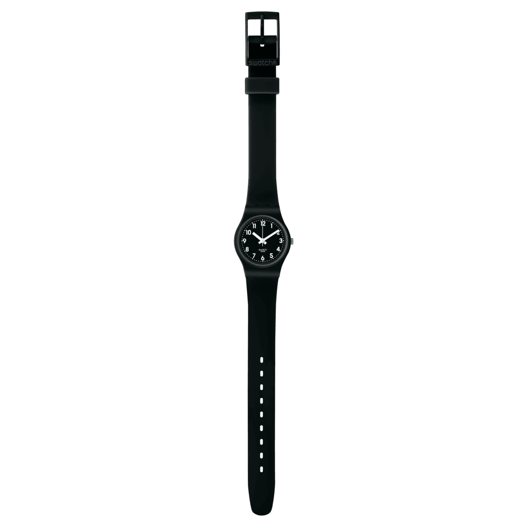 Swatch Originals LB170E Lady Black Single Damenuhr Schwarz • Kunststoffgehäuse • Silikonarmband, Bild 4
