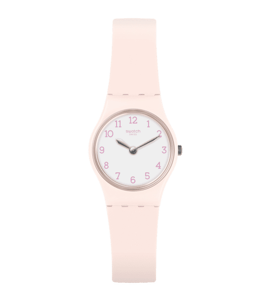 Swatch Originals LP150 Pinkbelle Damenuhr Rosa • Kunststoffgehäuse • Silikonarmband