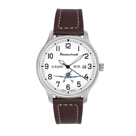 Messerschmitt M-35Q-SL Herren Armbanduhr • Schweizer Ronda Quarzwerk • Leuchtzeiger