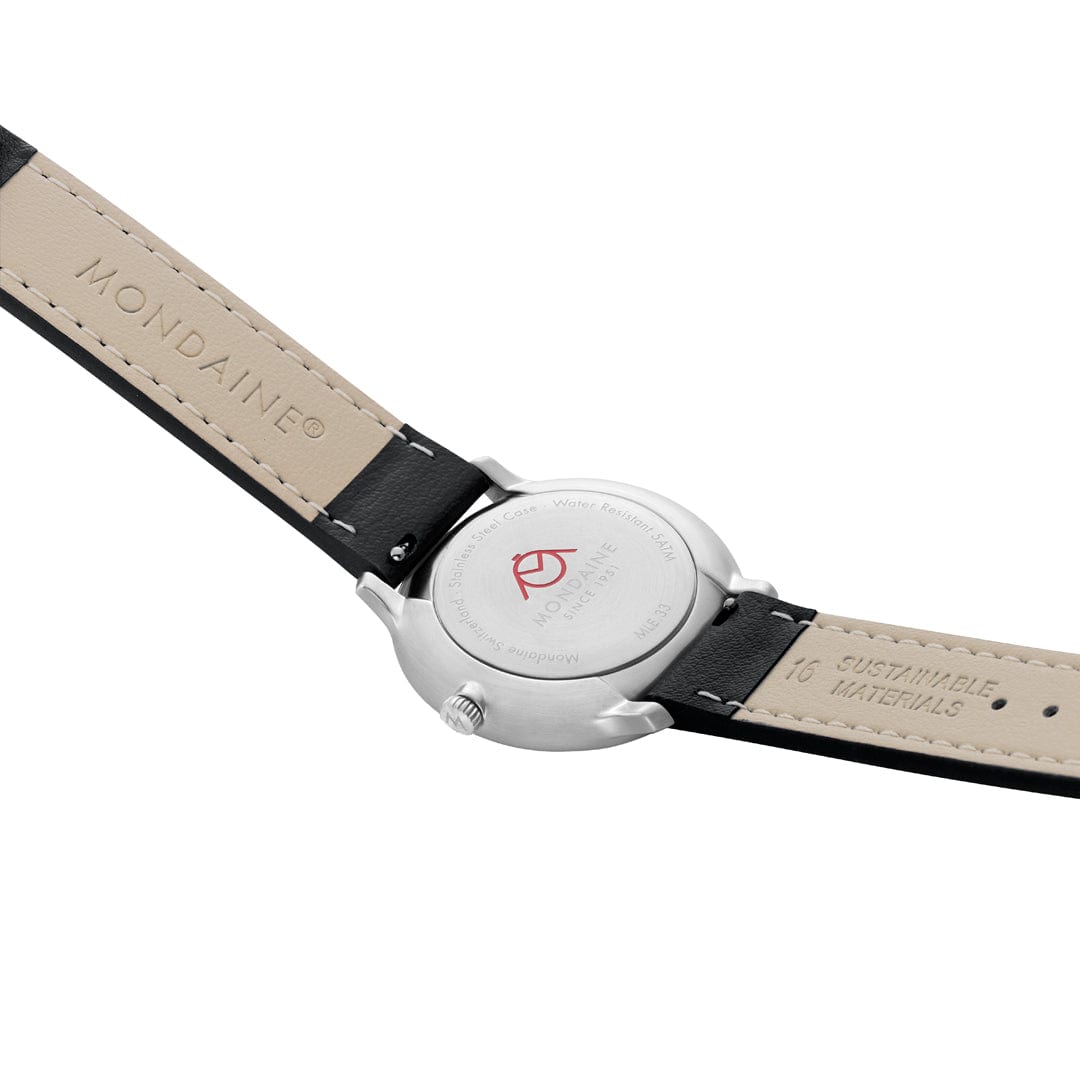 Mondaine Doppio MLE.33110.LBV Damenuhr Schwarz • Saphirglas • Swiss Made, Bild 5