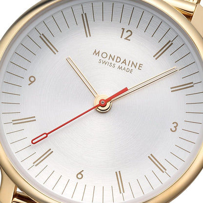 Mondaine Doppio MLE.33111.SM Damenuhr Silber • Saphirglas • Swiss Made Quarzwerk, Bild 3
