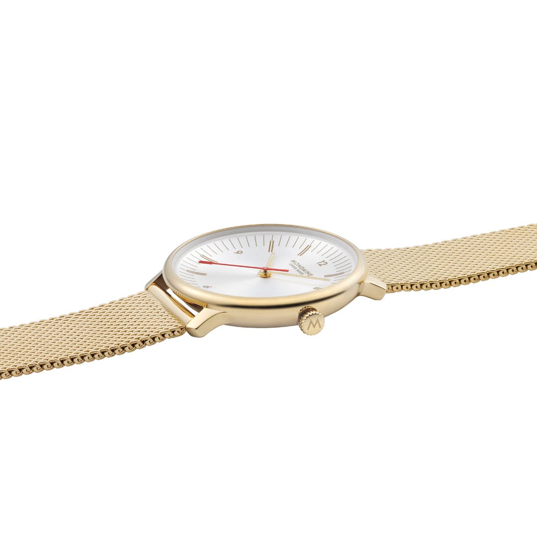 Mondaine Doppio MLE.33111.SM Damenuhr Silber • Saphirglas • Swiss Made Quarzwerk, Bild 7