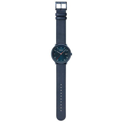 Mondaine Doppio MLE.41240.LDV Herrenuhr Blau • Saphirglas mit Antireflexbeschichtung • Schweizer Quarzwerk, Bild 9