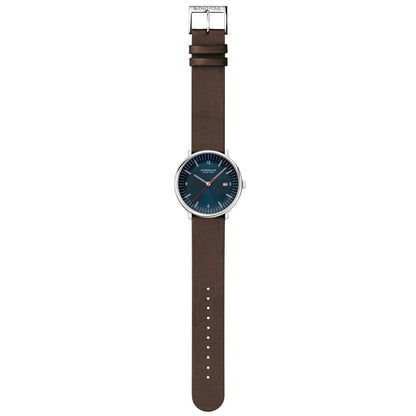 Mondaine Doppio MLE.41240.LGV Herrenuhr Braun • Saphirglas • Swiss Made, Bild 5