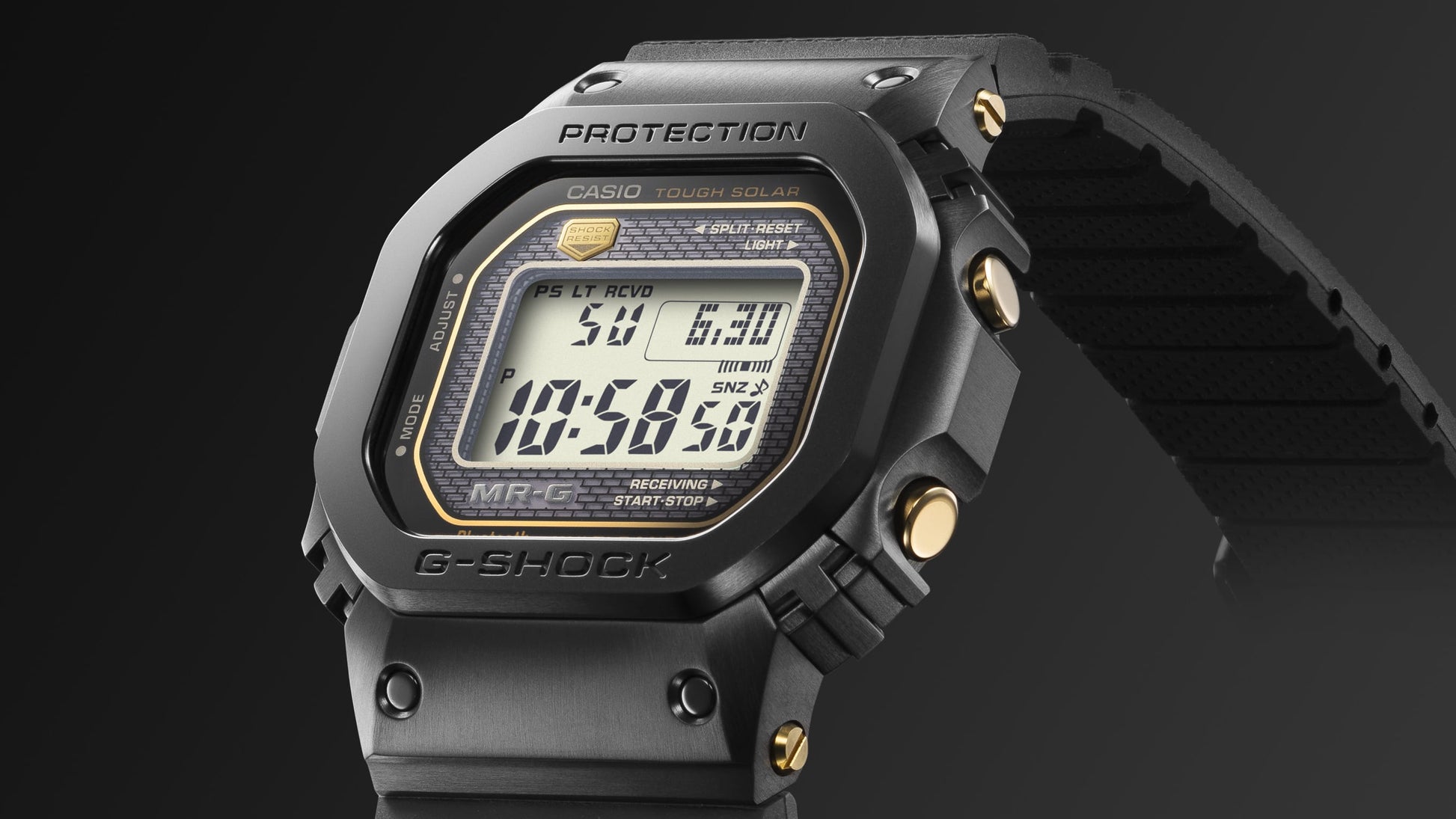 Casio G-Shock Pro MRG-B5000R-1DR Herrenuhr • Titan/Cobarion Gehäuse • Solar & Funk, Bild 5