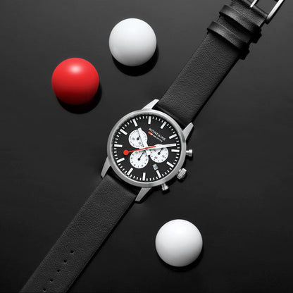 Mondaine Neo MSD.41420.LBV Herrenuhr Schwarz • Saphirglas • Quarz-Chronograph, Bild 11