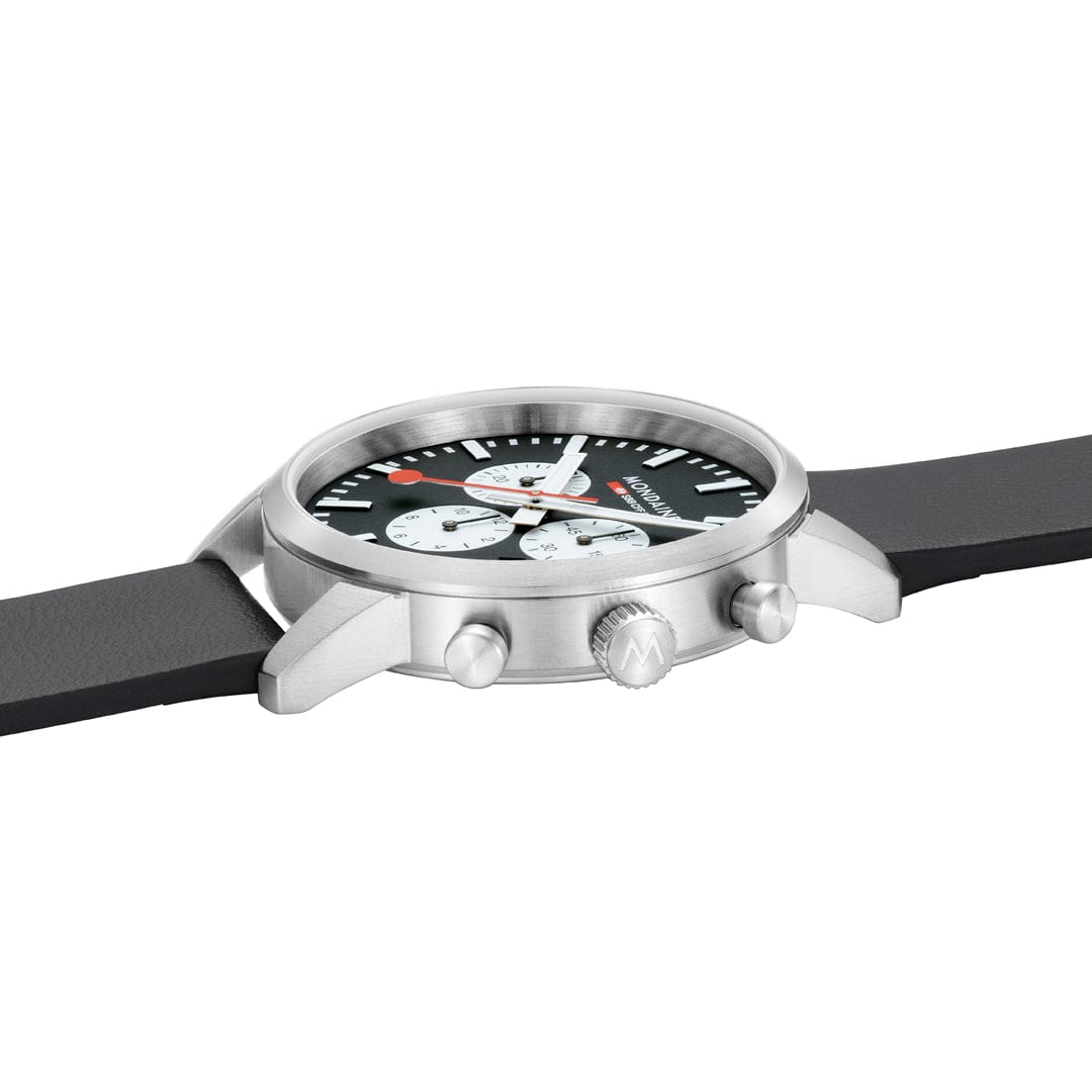 Mondaine Neo MSD.41420.LBV Herrenuhr Schwarz • Saphirglas • Quarz-Chronograph, Bild 5