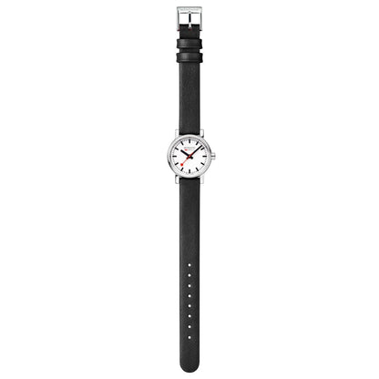 Mondaine evo2 MSE.26110.LBV Damenuhr Schwarz • Saphirglas • Veganes Traubenleder-Armband, Bild 8