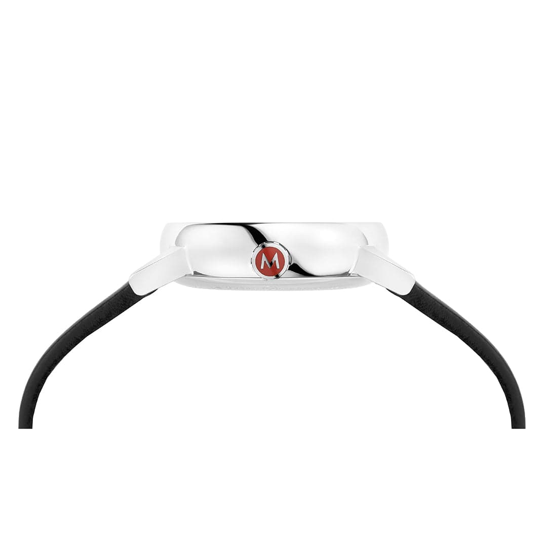 Mondaine evo2 MSE.30110.LBV Damenuhr Schwarz • Saphirglas • Veganes Traubenleder, Bild 9