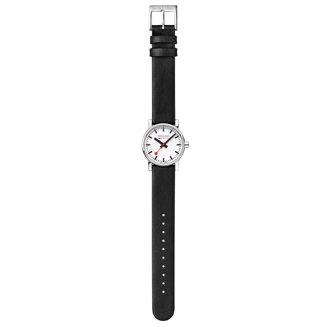 Mondaine evo2 MSE.30110.LBV Damenuhr Schwarz • Saphirglas • Veganes Traubenleder, Bild 8