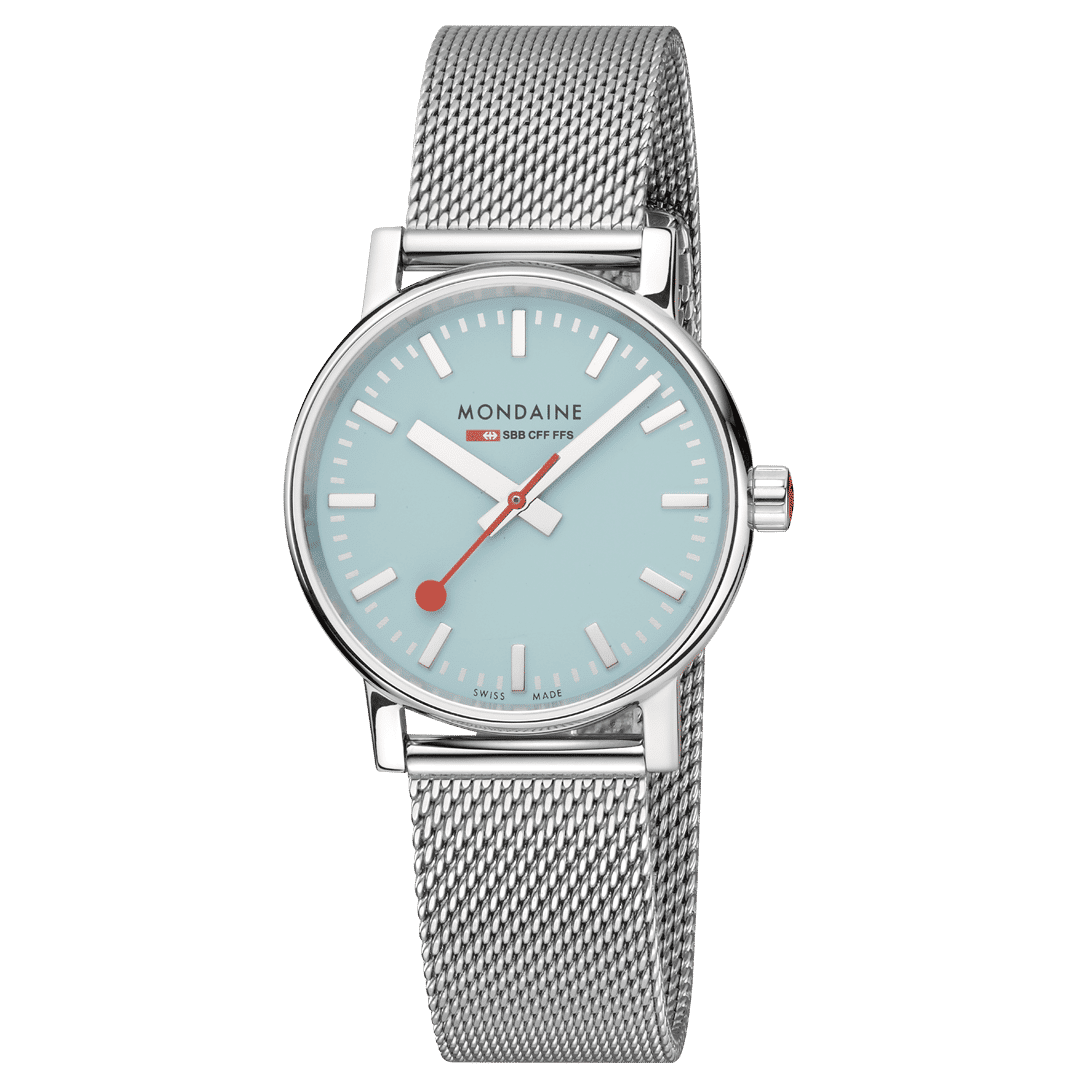 Mondaine evo2 MSE.35140.SM Damenuhr Türkis • Saphirglas • Schweizer Quarzwerk, Bild 5