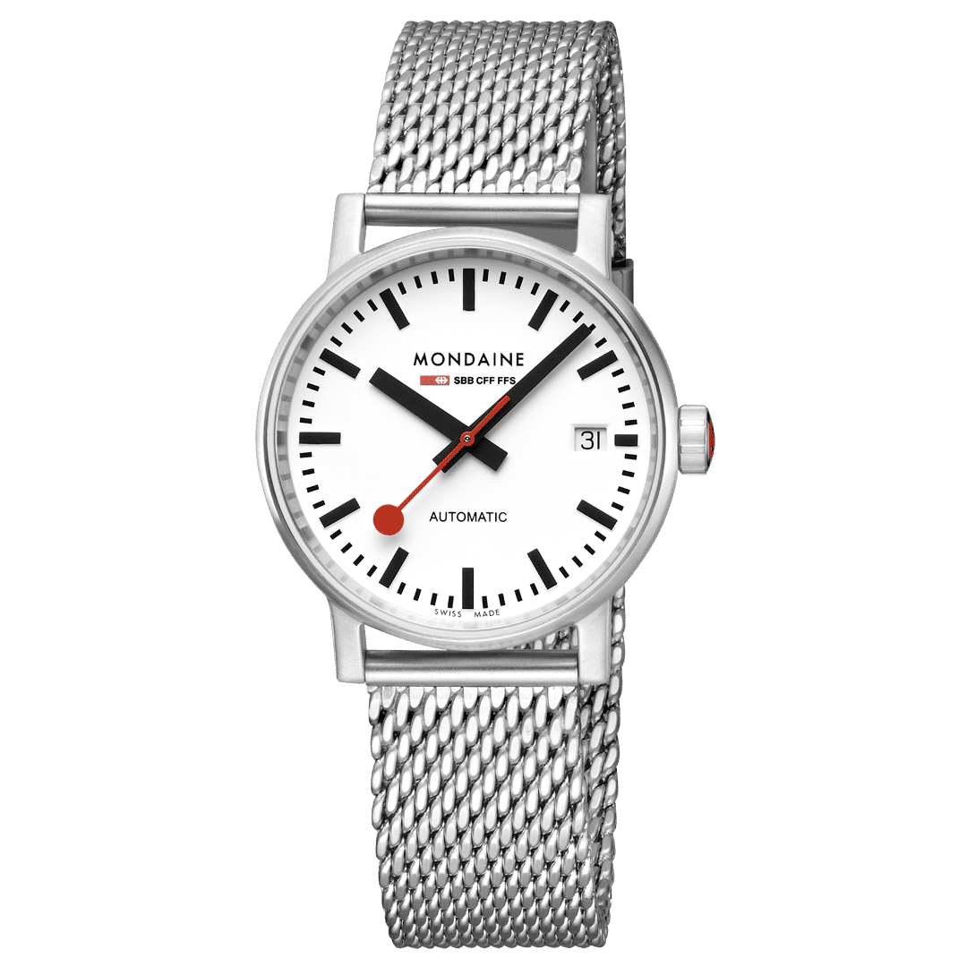 Mondaine evo2 MSE.35610.SM Damenuhr Silber • Automatikwerk SW200-1 • Saphirglas, Bild 5