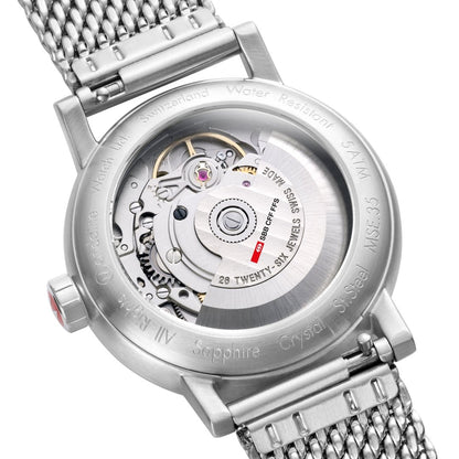 Mondaine evo2 MSE.35610.SM Damenuhr Silber • Automatikwerk SW200-1 • Saphirglas, Bild 3