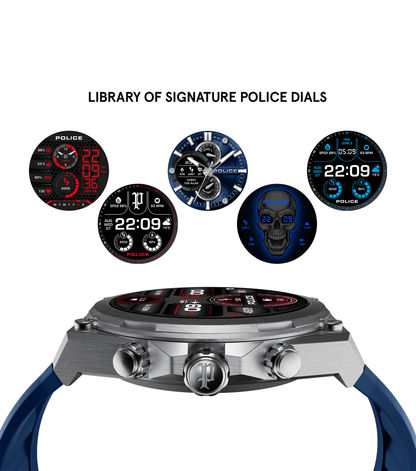 Police My.Avatar 2.0 PEIUN00003X0 Herren-Smartwatch Blau/Orange • AMOLED-Display • Schnellladefunktion, Bild 4