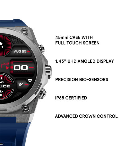 Police My.Avatar 2.0 PEIUN00003X0 Herren-Smartwatch Blau/Orange • AMOLED-Display • Schnellladefunktion, Bild 7