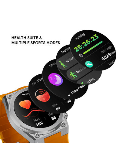 Police My.Avatar 2.0 PEIUN00003X0 Herren-Smartwatch Blau/Orange • AMOLED-Display • Schnellladefunktion, Bild 12