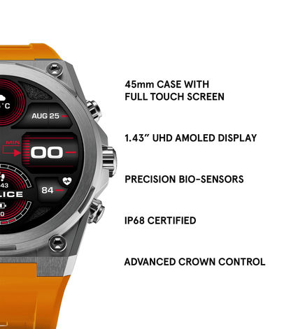Police My.Avatar 2.0 PEIUN00003X0 Herren-Smartwatch Blau/Orange • AMOLED-Display • Schnellladefunktion, Bild 14