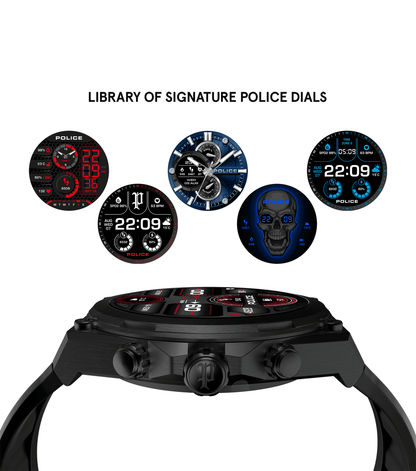 Police My.Avatar 2.0 PEIUN00003X2 Herren Smartwatch Schwarz/Rot • AMOLED-Display • Wechselbare Armbänder, Bild 4