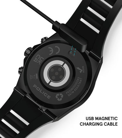 Police My.Avatar 2.0 PEIUN00003X2 Herren Smartwatch Schwarz/Rot • AMOLED-Display • Wechselbare Armbänder, Bild 6