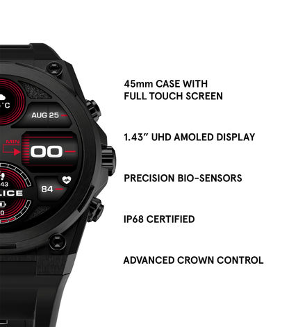 Police My.Avatar 2.0 PEIUN00003X2 Herren Smartwatch Schwarz/Rot • AMOLED-Display • Wechselbare Armbänder, Bild 7