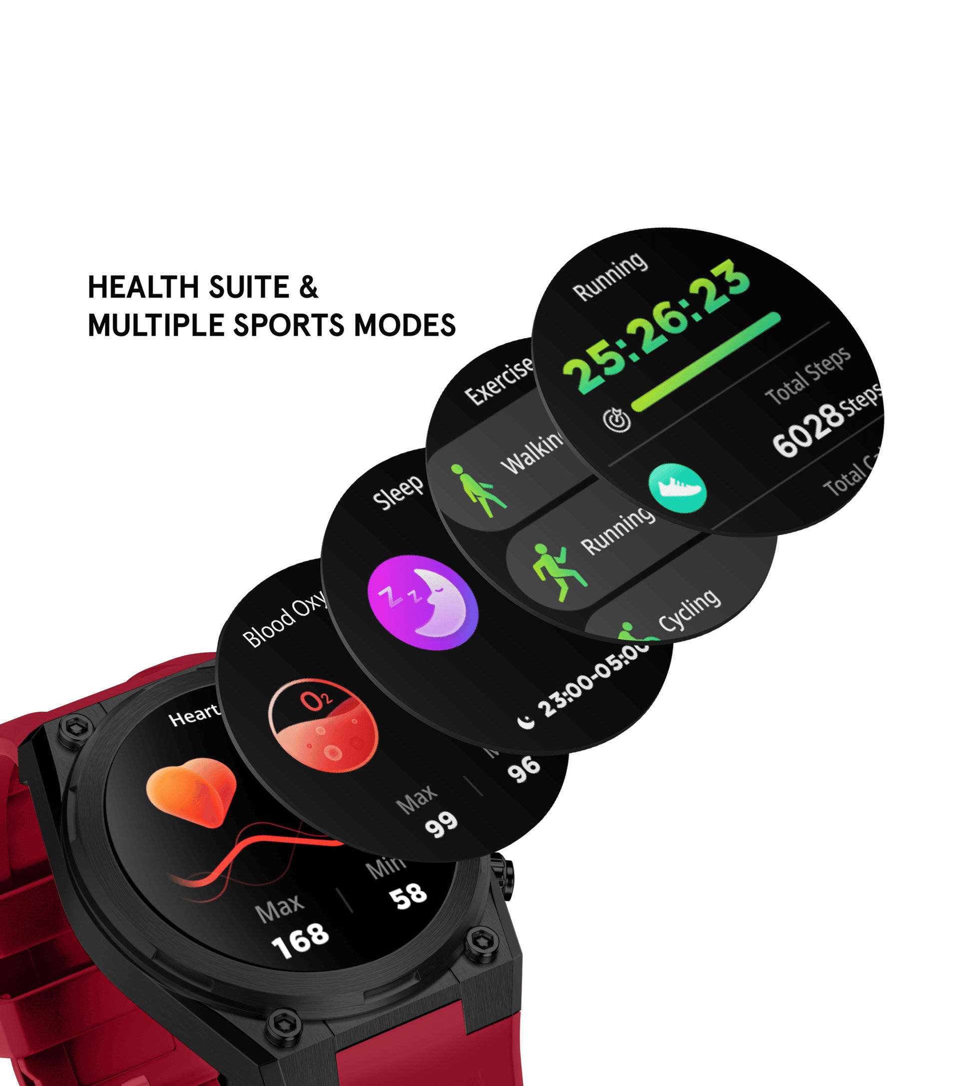 Police My.Avatar 2.0 PEIUN00003X2 Herren Smartwatch Schwarz/Rot • AMOLED-Display • Wechselbare Armbänder, Bild 12