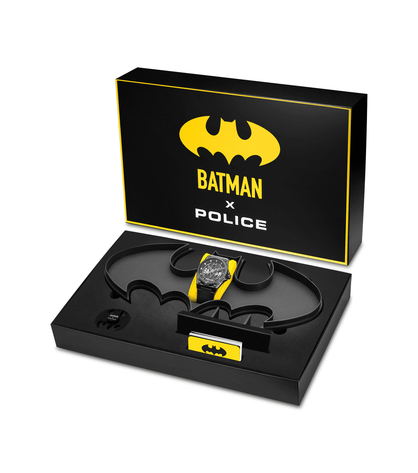 Police Batwing PEWGA0090005-SET Herrenuhr Schwarz • Mineralglas • Schwarzes Echtlederarmband, Bild 7